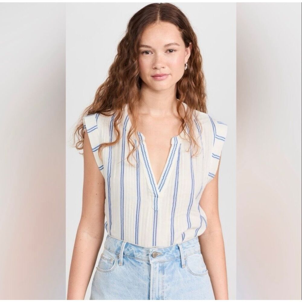 Faherty Dream Gauze Cotton Dylan Top Size‎ Large